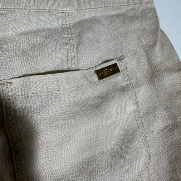 Guess Tan Cargo Pants with Drawstring Waist and Adjustable Legs - Picture 4 of 5